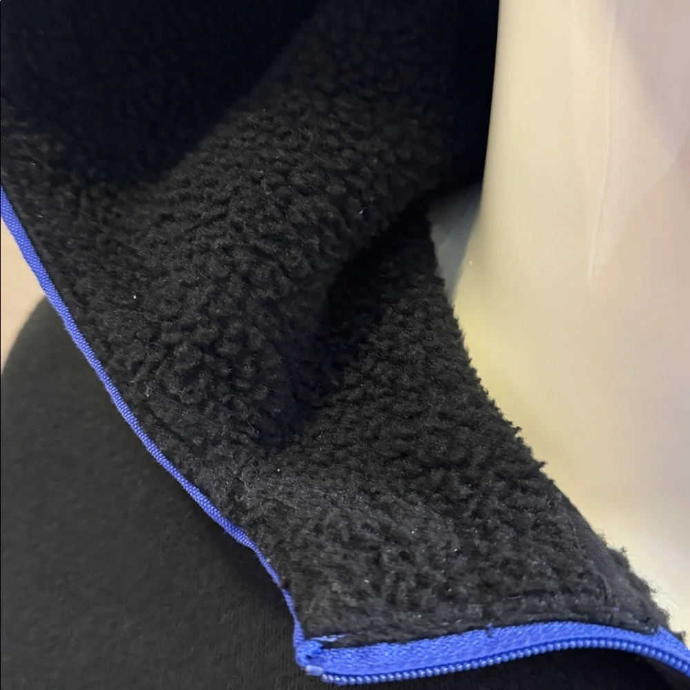 Adidas Adventure Black Hoodie with Blue‎ Patch